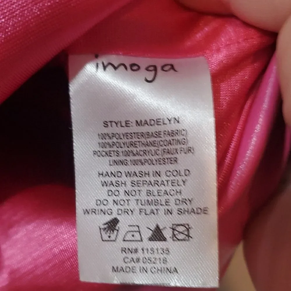 Imoga Vibrant Pink Furry Kids Dress